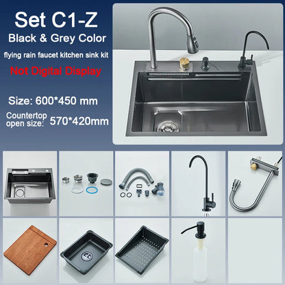 Stainless Steel Sink and Faucet