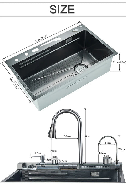 Stainless Steel Sink and Faucet