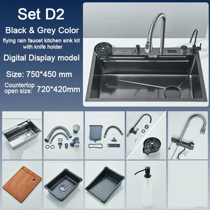 Stainless Steel Sink and Faucet