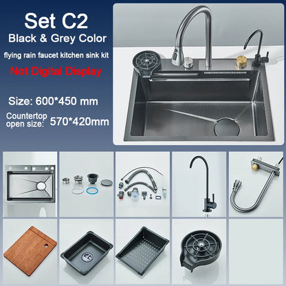 Stainless Steel Sink and Faucet