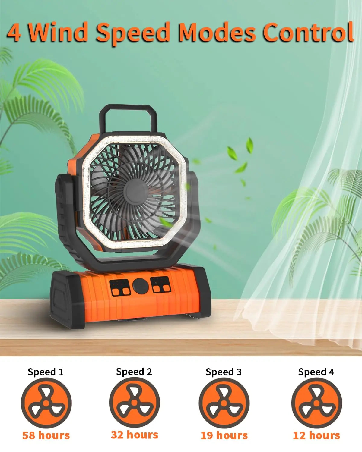 CampCool Max Rechargeable Camping Fan