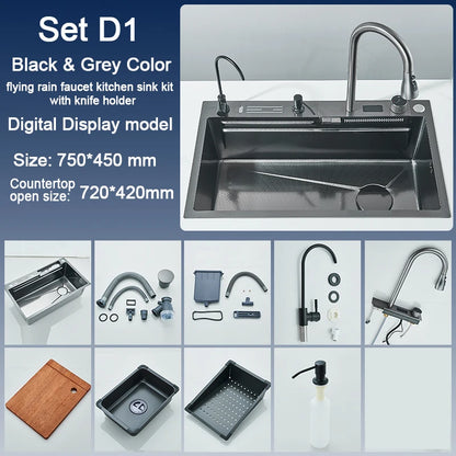 Stainless Steel Sink and Faucet