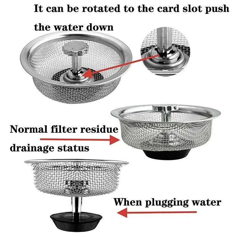 DrainGuard Kitchen Sink Stainless Steel Filter