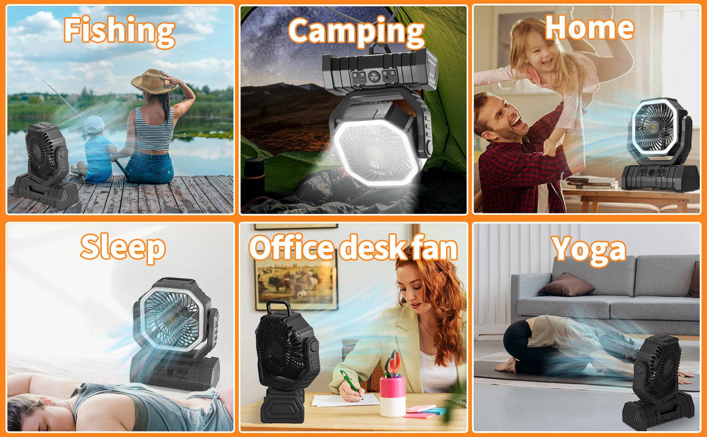 CampCool Max Rechargeable Camping Fan