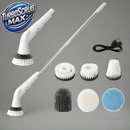 TurboScrub Max- Electric Cleaning Brush Scrubber, Rechargeable